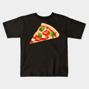 Margherita Pizza Pattern Kids T-Shirt